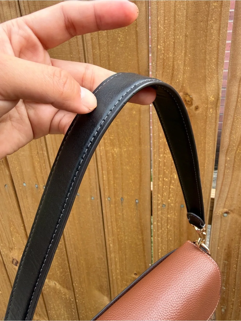 Coach Brown & Black Signature Shoulder Bag